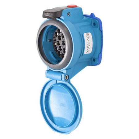 Meltric Pin & Sleeve Receptacle, 10 A, 480V AC/V DC, 23 Pole, Spring Clamp Terminals Wire Connection Type 63-B4002-843